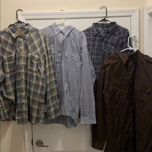 Mixture brand 4 button down men’s shirts